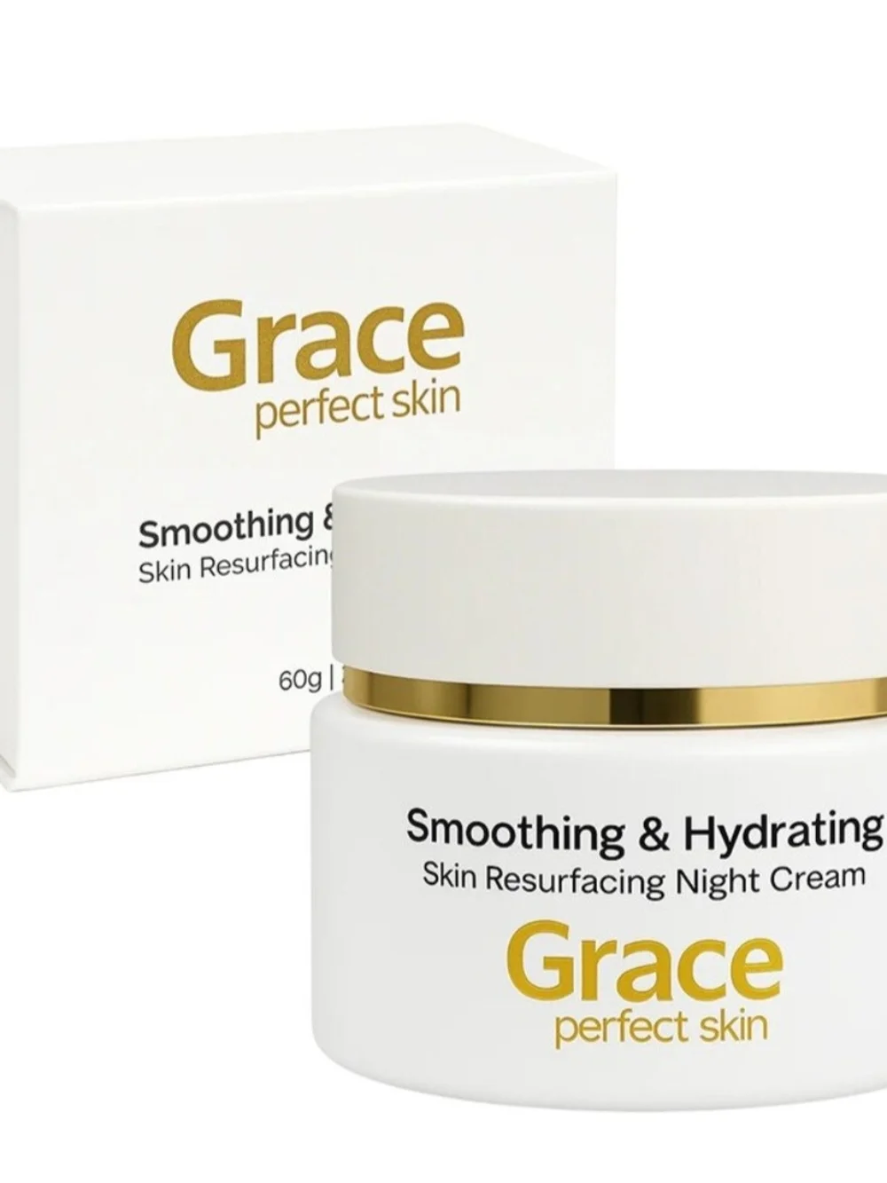 Smoothing & Hydrating Night Cream - White & Gold
